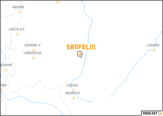 map of San Félix