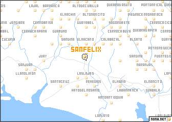 map of San Félix