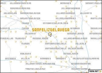 map of San Feliz de la Vega