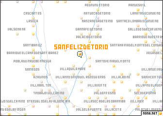map of San Feliz de Torío