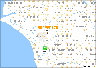 map of San-fen-tzu