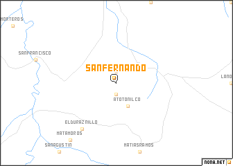 map of San Fernando