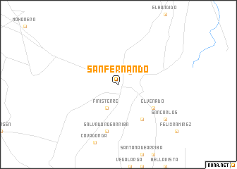 map of San Fernando