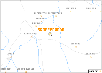 map of San Fernando