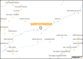 map of San Fernando
