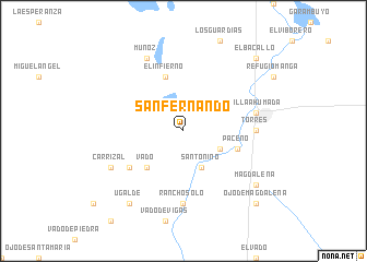 map of San Fernando