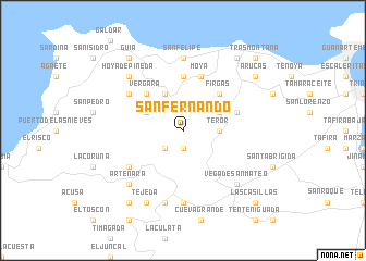 map of San Fernando