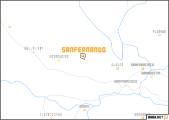 map of San Fernando