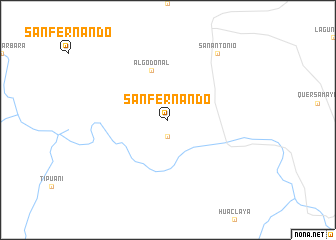 map of San Fernando