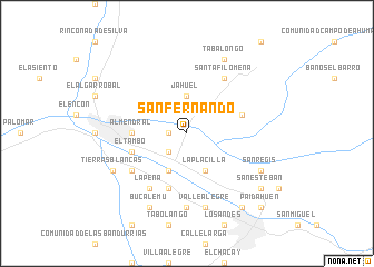 map of San Fernando