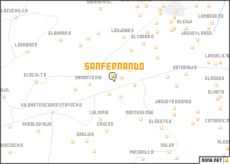 map of San Fernando