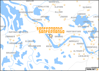 map of San Fernando