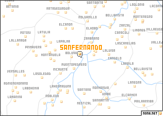 map of San Fernando