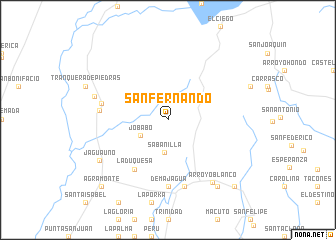 map of San Fernando