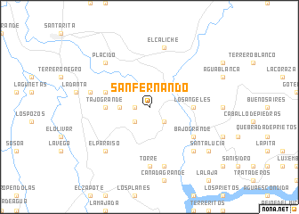 map of San Fernando