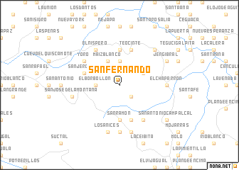 map of San Fernando