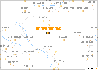 map of San Fernando