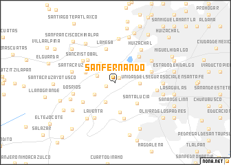 map of San Fernando