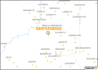 map of San Fernando