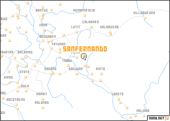 map of San Fernando