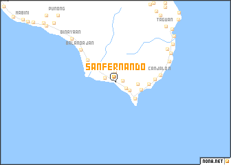 map of San Fernando