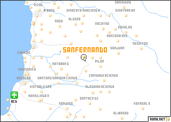 map of San Fernando