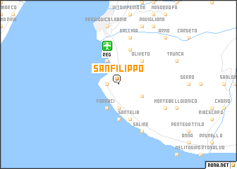 map of San Filippo