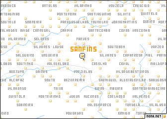 map of Sanfins