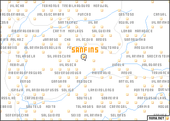 map of Sanfins