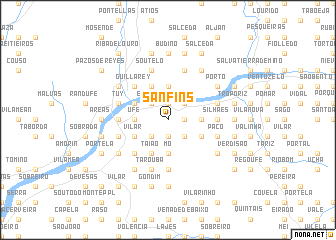 map of Sanfins