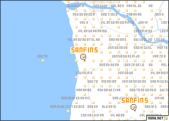 map of Sanfins