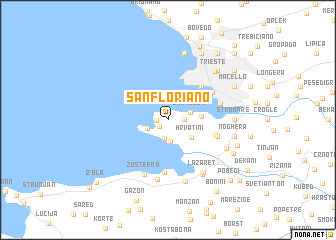 map of San Floriano