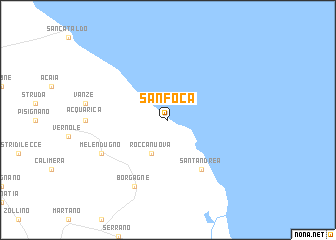 map of San Foca