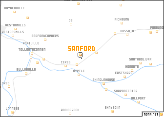 map of Sanford