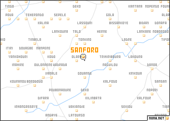 map of Sanforo