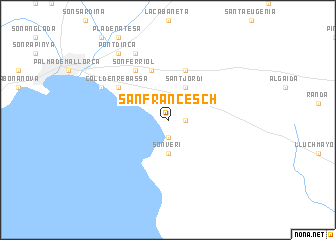 map of San Francesch