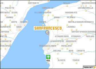 map of San Francesco