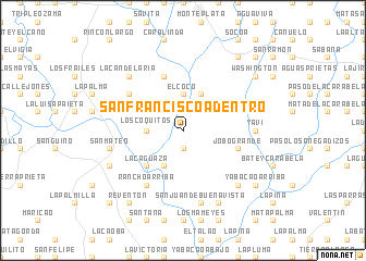 map of San Francisco Adentro