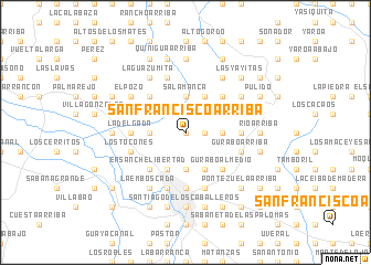 map of San Francisco Arriba