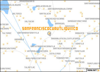 map of San Francisco Cuautliquixco