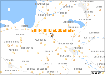 map of San Francisco de Asís