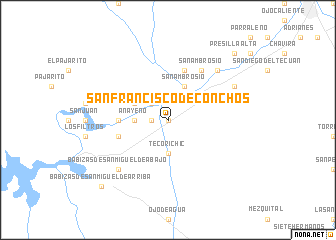 map of San Francisco de Conchos