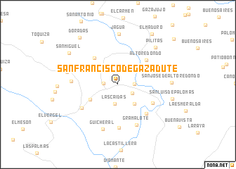 map of San Francisco de Gazadute