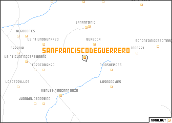 map of San Francisco de Guerrero