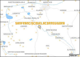 map of San Francisco de la Corregidora