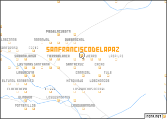 map of San Francisco de la Paz