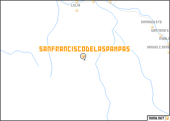 map of San Francisco de las Pampas