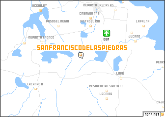 map of San Francisco de las Piedras