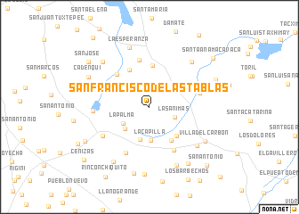 map of San Francisco de las Tablas