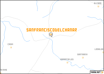 map of San Francisco del Chañar